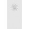 Ekena Millwork Standard Foster Spiral Plinth Block With Square Edge, 3 1/2"W x 7"H x 1/2"P PBP035X070X050FOS12 - alternate 2